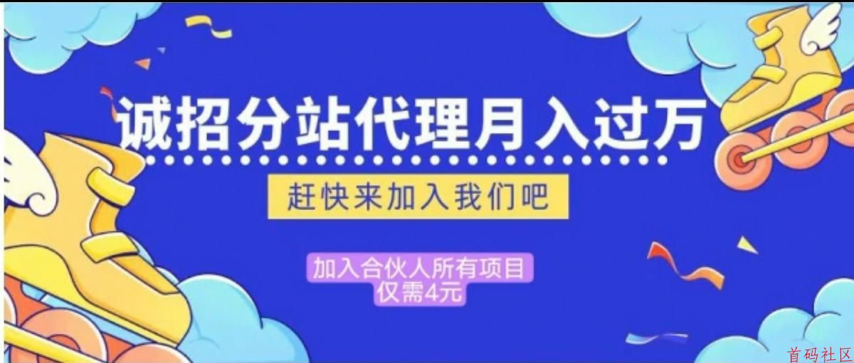 不用建站，不用每天更新，加入合伙人，拥有同款资源网站！